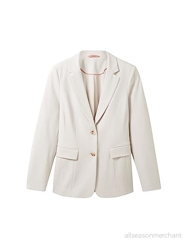 TOM TAILOR dam basic blazer, 16339 Molngrå, 42 4067261265087