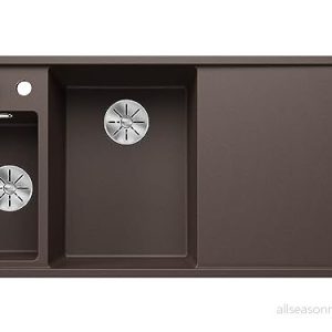 BLANCO AXIA III 6 S SilverGRANIT café Installationstyp: Installation ovanifrån huvudhandfat till vänster med träskärbräda 60 underskåp glidbar skärbräda hängande multifunktionsskål 4020684700276 BLANCO AXIA III 6 S SilverGRANIT café Installationstyp: Installation ovanifrån huvudhandfat till vänster med träskärbräda 60 underskåp glidbar skärbräda hängande multifunktionsskål 4020684700276