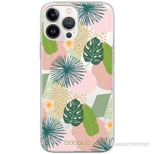 ERT GROUP mobiltelefonfodral för Apple Iphone 13 PRO originalt och officiellt licensierat Babaco mönster Plants 012 optimalt anpassad till formen på mobiltelefonen, gedeeltelijk transparant 5903932861259