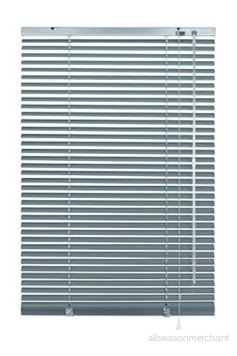 Deco Company Aluminiumpersienn att klämma fast, Silverblå, 150 x 175 cm, 23 3149 4003018354550