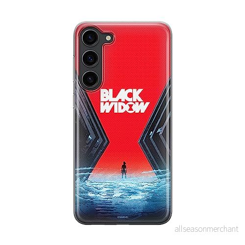 ERT GROUP mobiltelefonfodral för Samsung S23 PLUS originalt och officiellt licensierat Marvel mönster Black Widow 001 optimalt anpassad till formen på mobiltelefonen, fodral tillverkad av TPU plast 5905511437534