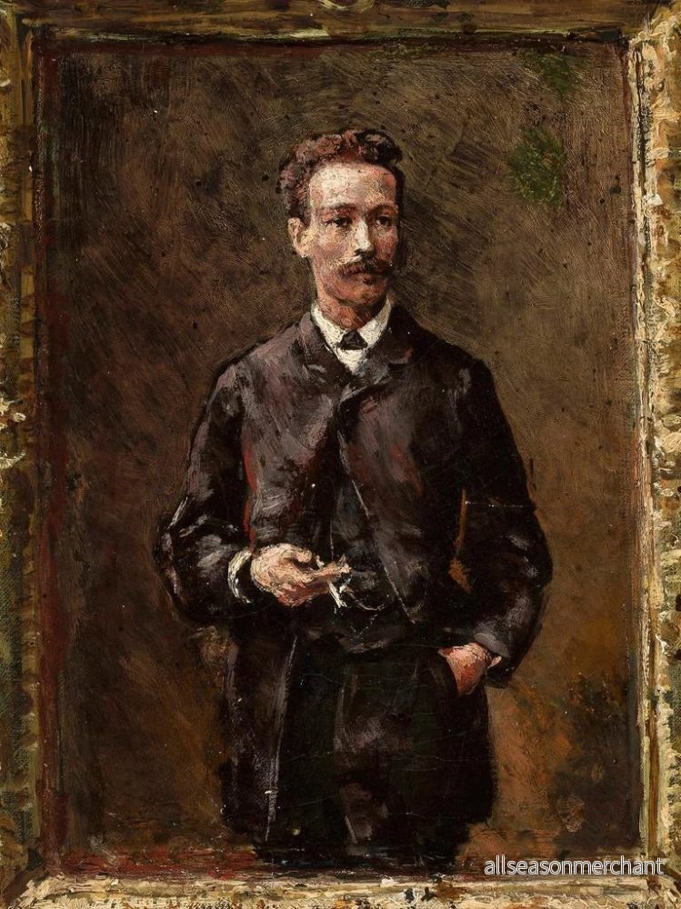 Målning Portrait av Artur Gruszecki skiss - Aleksander Gierymski | Konsttryck - Bild 2