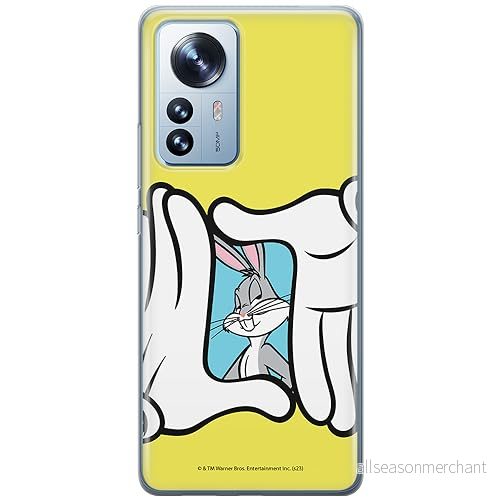 ERT GROUP mobiltelefonfodral för Xiaomi 12 / 12X originalt och officiellt licensierat Looney Tunes mönster Bugs 025 optimalt anpassad till formen på mobiltelefonen, fodral tillverkad av TPU plast 5905795092184