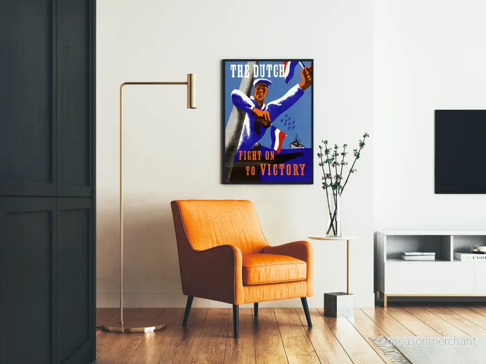Vintageposter The Dutch Fight On To Victory - Bild 2