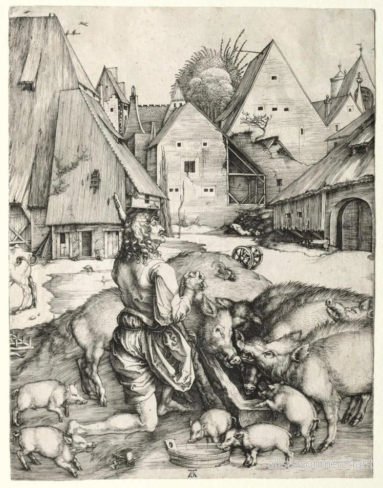 Målning Den bortkomne sonen - Albrecht Dürer | Konsttryck - Bild 2