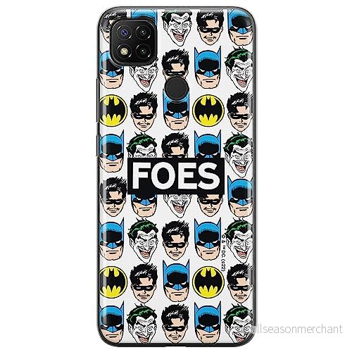 ERT GROUP mobiltelefonfodral för Xiaomi REDMI 9C originalt och officiellt licensierat DC mönster Batman 078 optimalt anpassad till formen på mobiltelefonen, gedeeltelijk transparant 5905131500458
