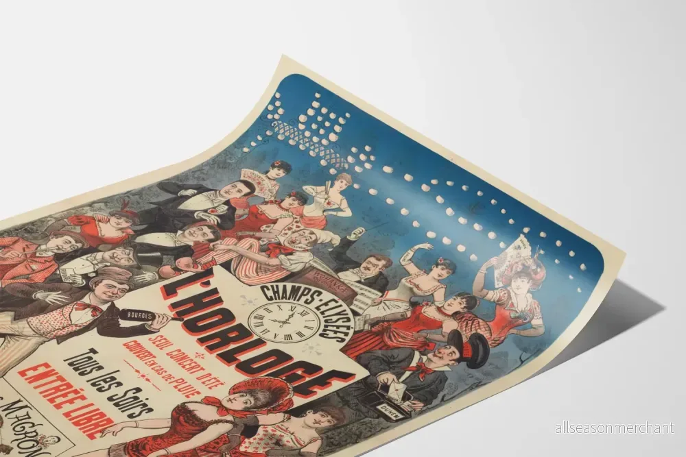 Vintageposter Champs-Élysées L'Horloge Sommarfestivalens konsert - Bild 3