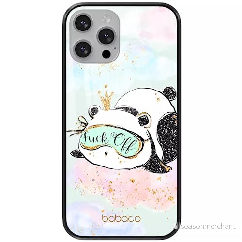 ERT GROUP mobiltelefonfodral för Apple Iphone 13 PRO originalt och officiellt licensierat Babaco mönster Panda 001 tillverkad av härdat glas, skyddsfodral 5904805880346