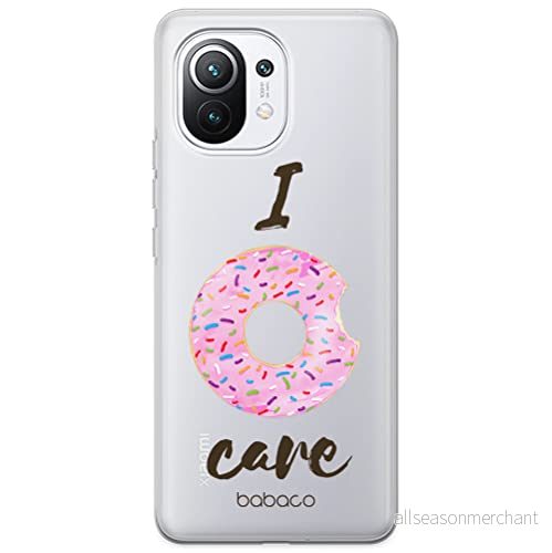 ERT GROUP mobiltelefonfodral för Xiaomi 11 originalt och officiellt licensierat Babaco mönster Donut 001 optimalt anpassad till formen på mobiltelefonen, gedeeltelijk transparant 5904805405747