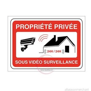 AUA SIGNALETIQUE Privat egendomspanel under videoövervakning 24 300 x 210 mm, PVC 1,5 mm 3666180038935 AUA SIGNALETIQUE Privat egendomspanel under videoövervakning 24 300 x 210 mm, PVC 1,5 mm 3666180038935