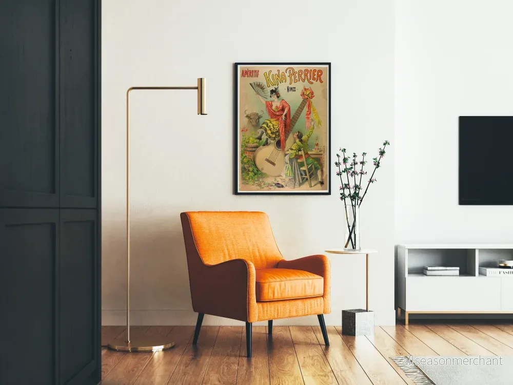 Vintageposter för Aperitif Kina Perrier Nîmes - Bild 2