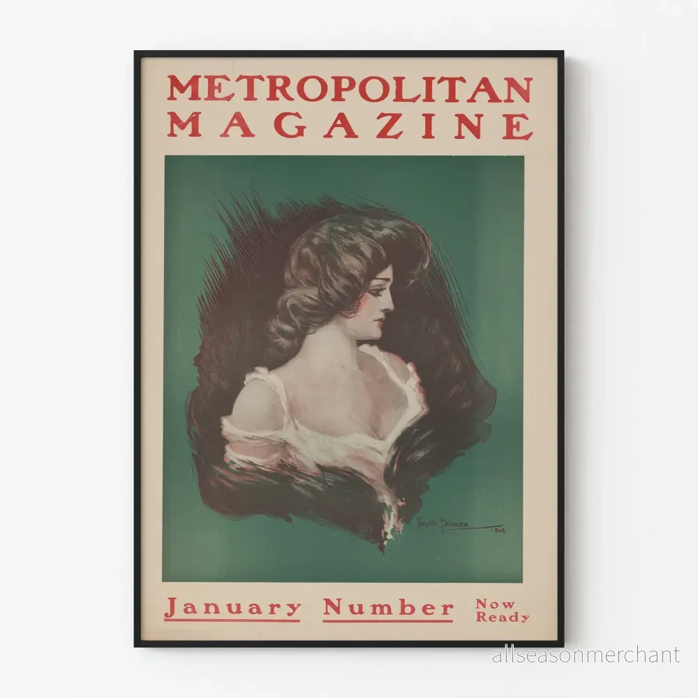 Vintageaffisch Metropolitan Magazine - Nummer januari 1902