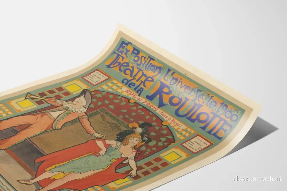 Affisch Världsutställningen 1900 Teatern Roulotten - Bild 3