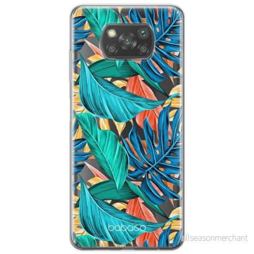 ERT GROUP mobiltelefonfodral för Xiaomi POCOPHONE X3 originalt och officiellt licensierat Babaco mönster Plants 005 optimalt anpassad till formen på mobiltelefonen, gedeeltelijk transparant 5903537124094