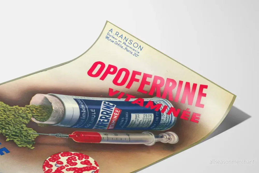 Vintage reklamposter för OPOFERRINE vitaminer - Bild 3