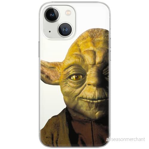 ERT GROUP mobiltelefonfodral för Iphone 13 MINI originalt och officiellt licensierat Star Wars mönster Yoda 004Vit optimalt anpassad till formen på mobiltelefonen, gedeeltelijk transparant 5903932881752