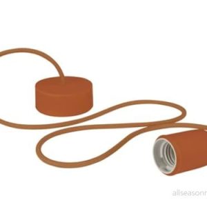 Vellight Silikonupphängning med textilsnodd, 100 cm, höjdjusterbar, E27, brun 5410329635008 Vellight Silikonupphängning med textilsnodd, 100 cm, höjdjusterbar, E27, brun 5410329635008
