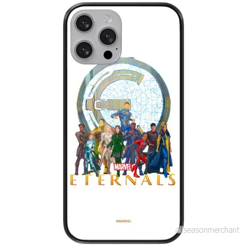 ERT GROUP mobiltelefonfodral för Apple Iphone 12/12 PRO originalt och officiellt licensierat Marvel mönster Eternals 006 tillverkad av härdat glas, optimalt anpassat till mobilens form, skyddsfodral 5904805108761
