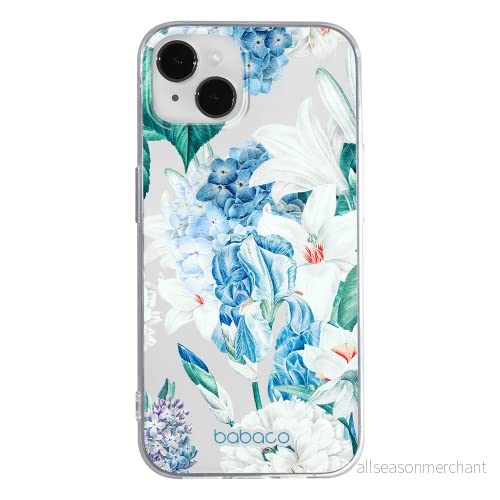 ERT GROUP mobiltelefonfodral för Apple Iphone 14 PLUS originalt och officiellt licensierat Babaco mönster Flowers 026 optimalt anpassad till formen på mobiltelefonen, gedeeltelijk transparant 5905131903433