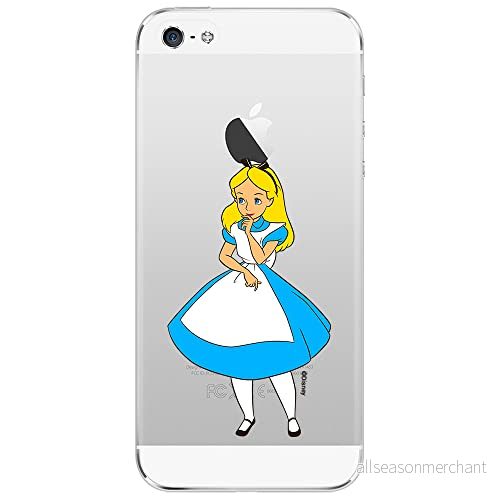 ERT GROUP mobiltelefonfodral för Iphone 5/5S/SE originalt och officiellt licensierat Disney mönster Alice 010 optimalt anpassad till formen på mobiltelefonen, gedeeltelijk transparant 5905131193643