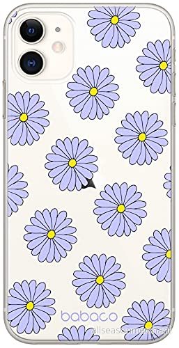 ERT GROUP mobiltelefonfodral för Apple Iphone 11 originalt och officiellt licensierat Babaco mönster Flowers 021 Vit optimalt anpassad till formen på mobiltelefonen, gedeeltelijk transparant 5903932646603