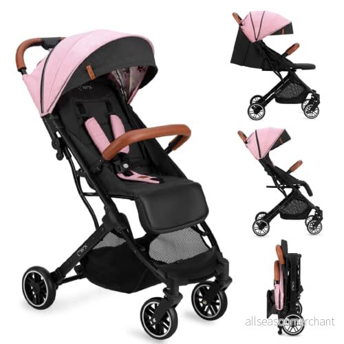 MOMI ESTELLE Barnvagn för barn från 6 månader upp till max. Kroppsvikt på 15 kg, höjd 105 x B 51 D75 cm, vikbar måtten H 65 D 21 vikt 7,5 5 punkts säkerhetsbälte 5900495864611