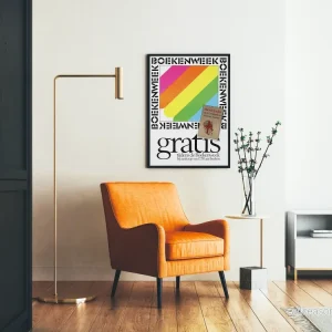 Vintage färgglad väggdekorationsposter för Bokveckan - Bild 2