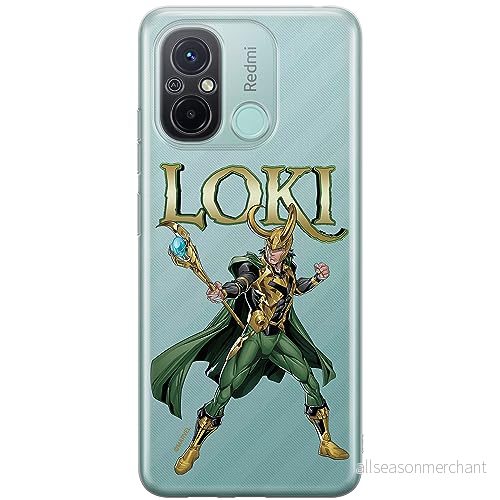 ERT GROUP mobiltelefonfodral för Xiaomi REDMI 12C/ 11A originalt och officiellt licensierat Marvel mönster Loki 002 optimalt anpassad till formen på mobiltelefonen, gedeeltelijk transparant 5905511845704