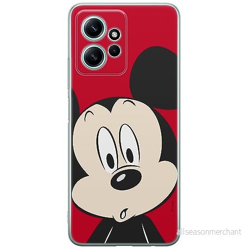 ERT GROUP mobiltelefonfodral för Xiaomi REDMI NOTE 12 4G originalt och officiellt licensierat Disney mönster Mickey 019 optimalt anpassad till formen på mobiltelefonen, fodral tillverkad av TPU plast 5905511936884