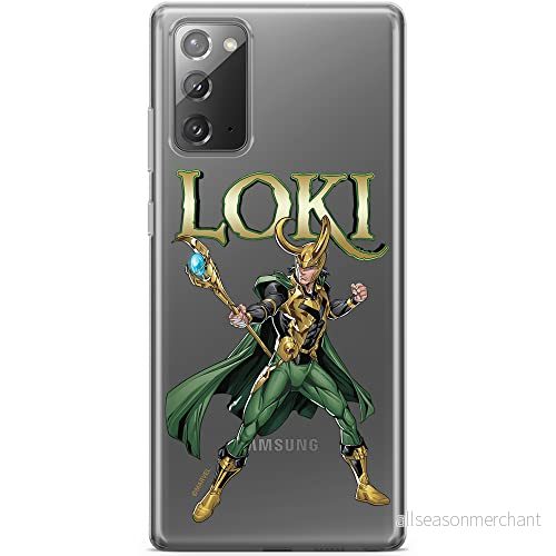 ERT GROUP mobiltelefonfodral för Samsung GALAXY NOTE 20 originalt och officiellt licensierat Marvel mönster Loki 002 optimalt anpassad till formen på mobiltelefonen, gedeeltelijk transparant 5904805221019