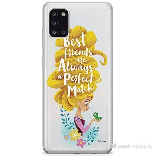 ERT GROUP mobiltelefonfodral för Samsung A31 originalt och officiellt licensierat Disney mönster Rapunzel and Pascal 002 optimalt anpassad till formen på mobiltelefonen, gedeeltelijk transparant 5903932287622