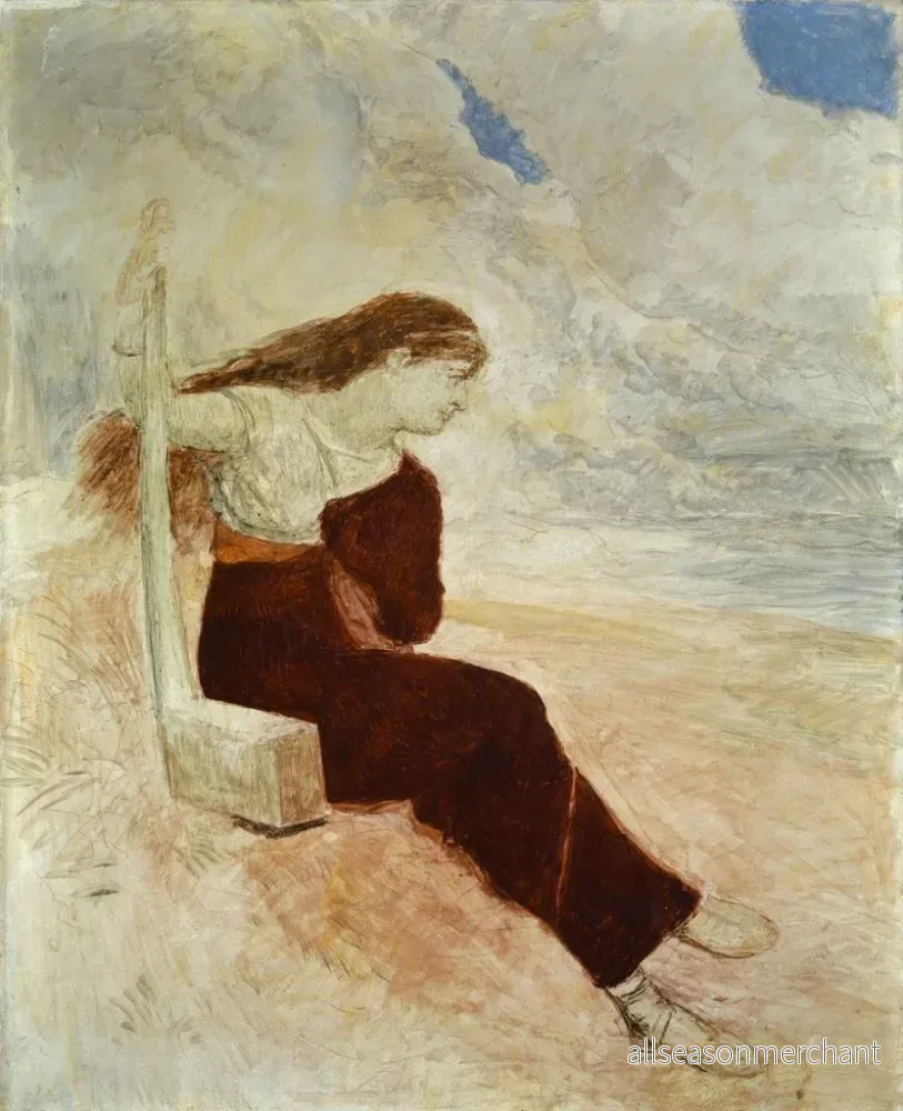 Målning Sappho Calypso - Arnold Böcklin | Konsttryck - Bild 2