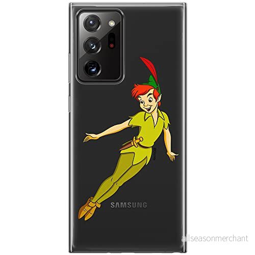 ERT GROUP mobiltelefonfodral för Samsung GALAXY NOTE 20 ULTRA originalt och officiellt licensierat Disney mönster Peter Pan 001 anpassad till formen på mobiltelefonen, gedeeltelijk transparant 5905131144928