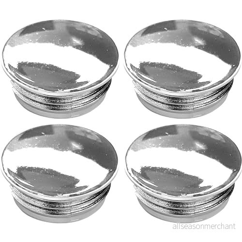 cyclingcolors 4 x lamellpluggar runda pluggar krom plast rör yttre ändkåpor runda, 30 mm 3666690056948