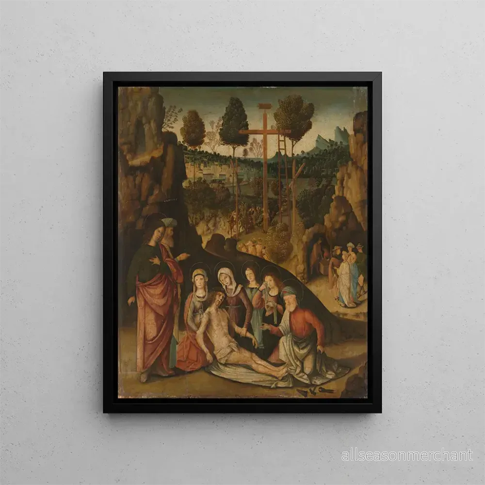 Målning Lamentation du Christ - Bernardino di Bosio Zaganelli | Konsttryck