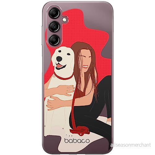 ERT GROUP mobiltelefonfodral för Samsung A14 4G/5G originalt och officiellt licensierat Babaco mönster Dogs 006 optimalt anpassad till formen på mobiltelefonen, gedeeltelijk transparant 5905511826826