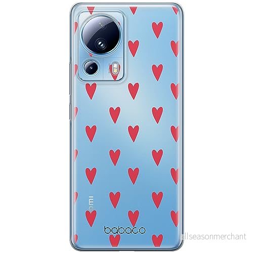 ERT GROUP mobiltelefonfodral för Xiaomi 13 LITE/CIVI 2 originalt och officiellt licensierat Babaco mönster Hearts 004 optimalt anpassad till formen på mobiltelefonen, gedeeltelijk transparant 5905511923419