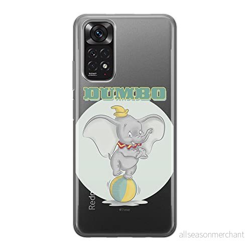 ERT GROUP mobiltelefonfodral för Xiaomi REDMI NOTE 11S 4G / 11 originalt och officiellt licensierat Disney mönster Dumbo 006, gedeeltelijk transparant 5905511557867