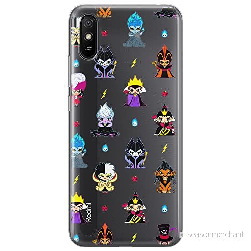 ERT GROUP mobiltelefonfodral för Xiaomi REDMI 9A originalt och officiellt licensierat Disney mönster Villains 007 optimalt anpassad till formen på mobiltelefonen, gedeeltelijk transparant 5905131384799