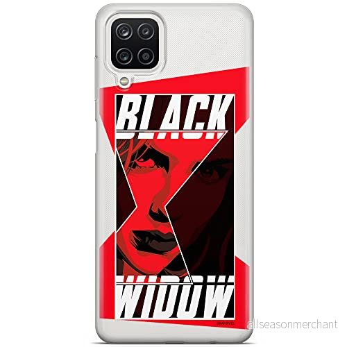 ERT GROUP mobiltelefonfodral för Samsung A12 / M12 originalt och officiellt licensierat Marvel mönster Black Widow 012 optimalt anpassad till formen på mobiltelefonen, gedeeltelijk transparant 5903040101827