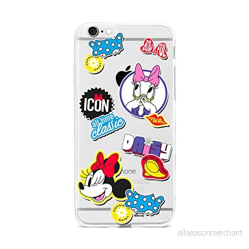 ERT GROUP mobiltelefonfodral för Iphone 6/6S originalt och officiellt licensierat Disney mönster Minnie 067 optimalt anpassad till formen på mobiltelefonen, gedeeltelijk transparant 5905131810625