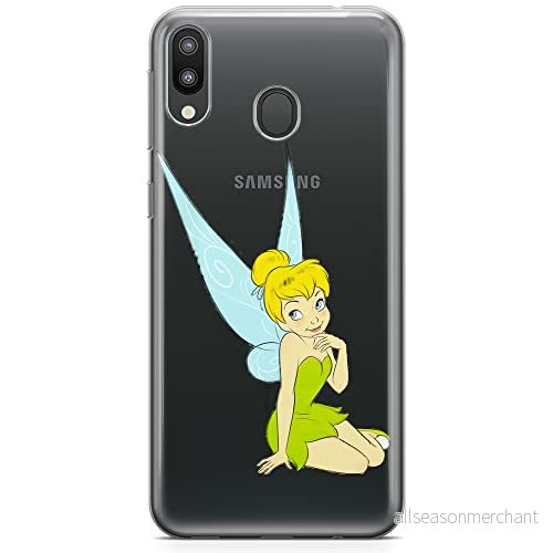 ERT GROUP mobiltelefonfodral för Samsung M20 originalt och officiellt licensierat Disney mönster Tinker Bell 005 optimalt anpassad till formen på mobiltelefonen, gedeeltelijk transparant 5905131132574