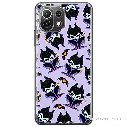 ERT GROUP mobiltelefonfodral för Xiaomi 11 LITE 4G/5G originalt och officiellt licensierat Disney mönster Maleficent 004, fodral tillverkad av TPU plast 5905131487360