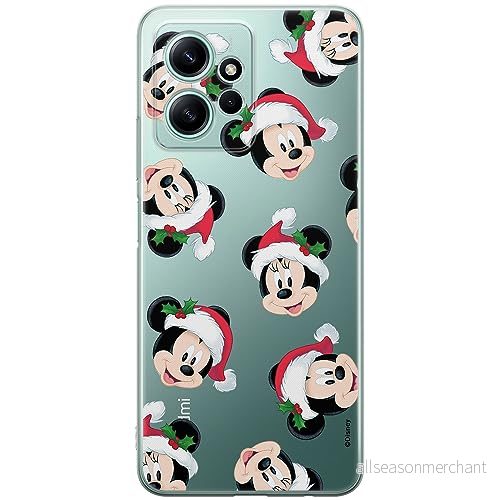 ERT GROUP mobiltelefonfodral för Xiaomi REDMI NOTE 12 4G originalt och officiellt licensierat Disney mönster Mickey & Minnie 016 anpassad till formen på mobiltelefonen, gedeeltelijk transparant 5905511937171