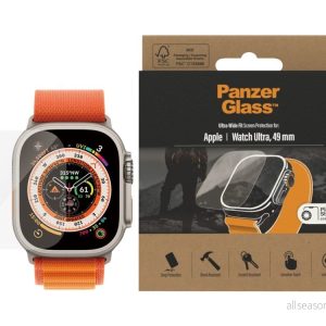 PanzerGlass™ Skärmskydd för smart klocka – glas Kristallklart Apple Watch Ultra (49 mm) 5711724036804 PanzerGlass™ Skärmskydd för smart klocka – glas Kristallklart Apple Watch Ultra (49 mm) 5711724036804