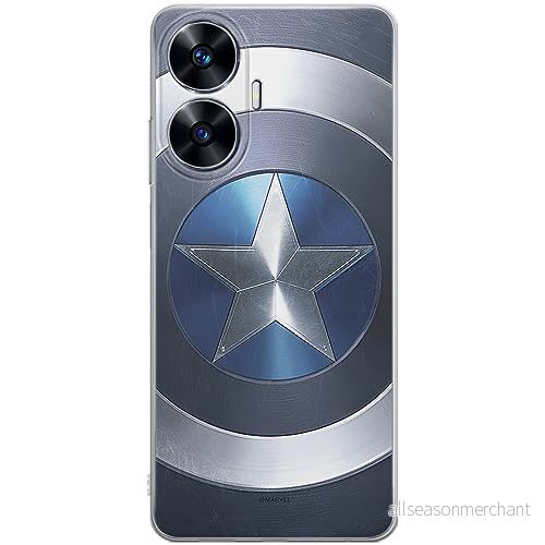 ERT GROUP mobiltelefonfodral för Realme C55 originalt och officiellt licensierat Marvel mönster Capitan America 005 optimalt anpassad till formen på mobiltelefonen, fodral tillverkad av TPU plast 5905511859091