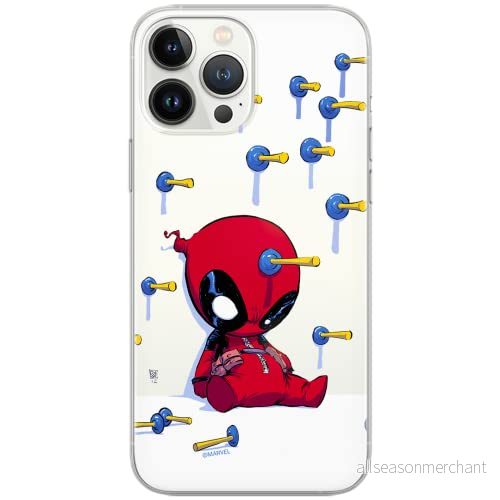 ERT GROUP mobiltelefonfodral för Xiaomi REDMI NOTE 9 PRO/ 9S originalt och officiellt licensierat Marvel mönster Deadpool 005 optimalt anpassad till formen på mobiltelefonen, gedeeltelijk transparant 5903040313473