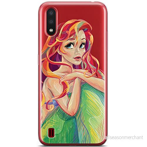 ERT GROUP mobiltelefonfodral för Samsung A01 originalt och officiellt licensierat Disney mönster Ariel 004 optimalt anpassad till formen på mobiltelefonen, gedeeltelijk transparant 5904805429460