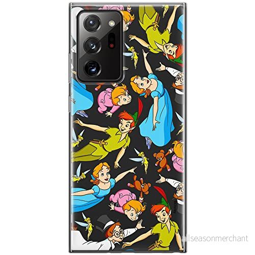 ERT GROUP mobiltelefonfodral för Samsung GALAXY NOTE 20 ULTRA originalt och officiellt licensierat Disney mönster Peter Pan 002 anpassad till formen på mobiltelefonen, gedeeltelijk transparant 5905131789549