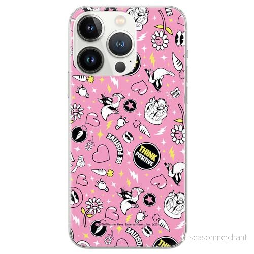 ERT GROUP mobiltelefonfodral för Iphone 13 PRO MAX originalt och officiellt licensierat Looney Tunes mönster 027 anpassad till formen på mobiltelefonen, fodral tillverkad av TPU plast 5905795132538